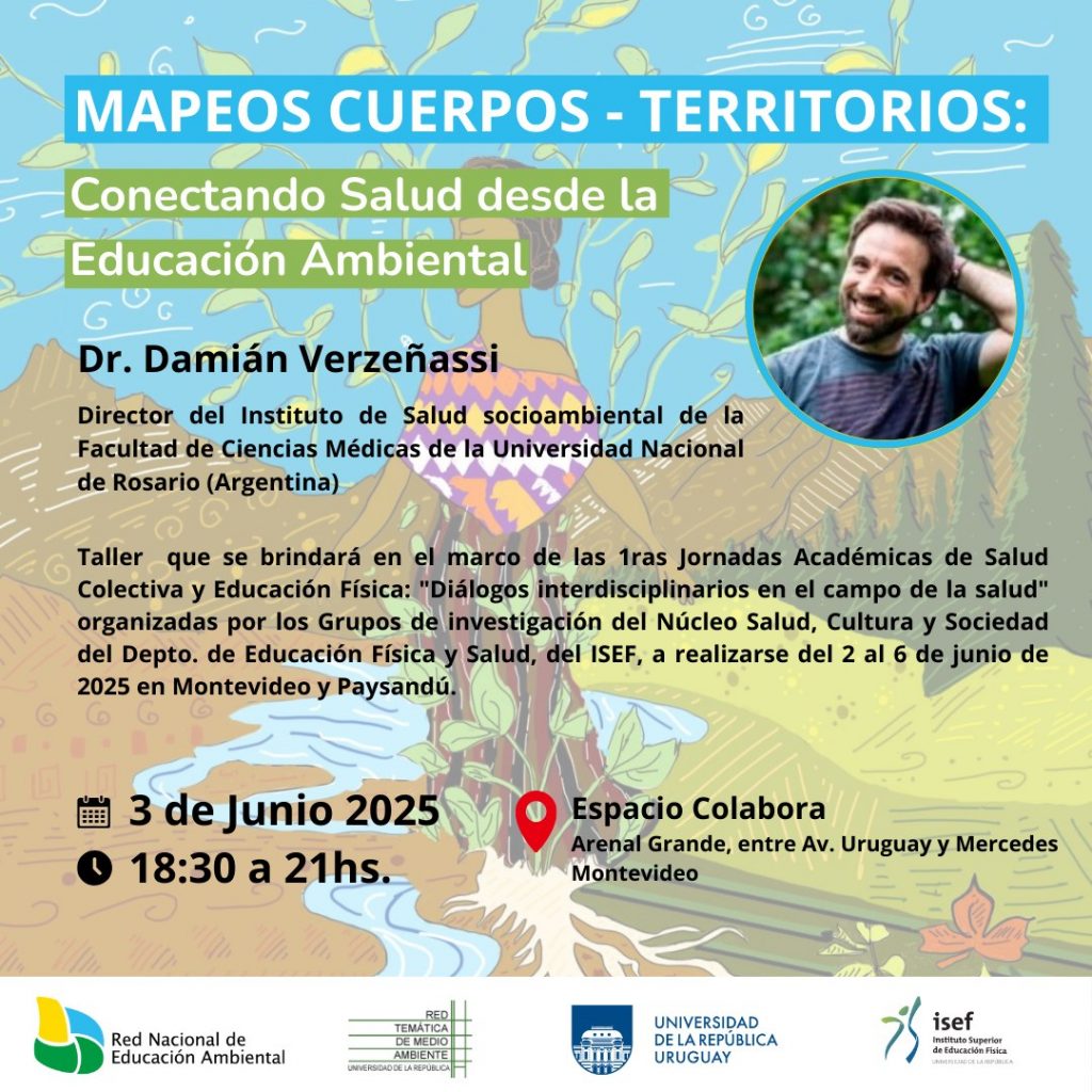 ompartimos próximo Taller. Actividad para miembros de ReNEA e ISEF, se agradece completar el formulario a continuación, los cupos son limitados. https://forms.gle/hGbCQYqMTnWhN1jh8 UdelaR UdelaR Retema @isef_udelar @udelar_uy @damianverze #rednacionaldeeducacionambiental #ecucacionambiental #mapeoscuerposterritorios #saludyeducacionambiental Ver menos
