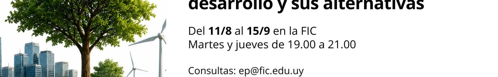 Curso de Educación Permanente: Discursos y narrativas sobre el desarrollo y sus alternativas